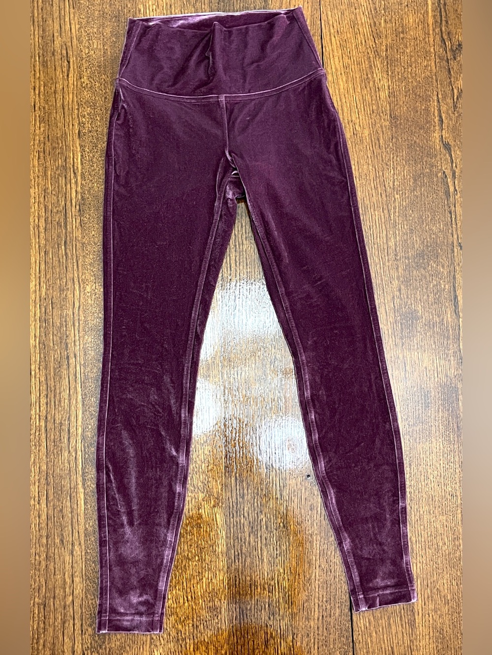 🍋LIKE NEW Lululemon Velour Velvet High-Waist Leggings Light Garnet